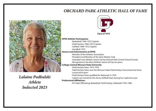 Lalaine Podkulski, inducted 2023